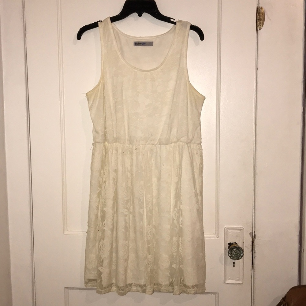 Creme Lace Dress